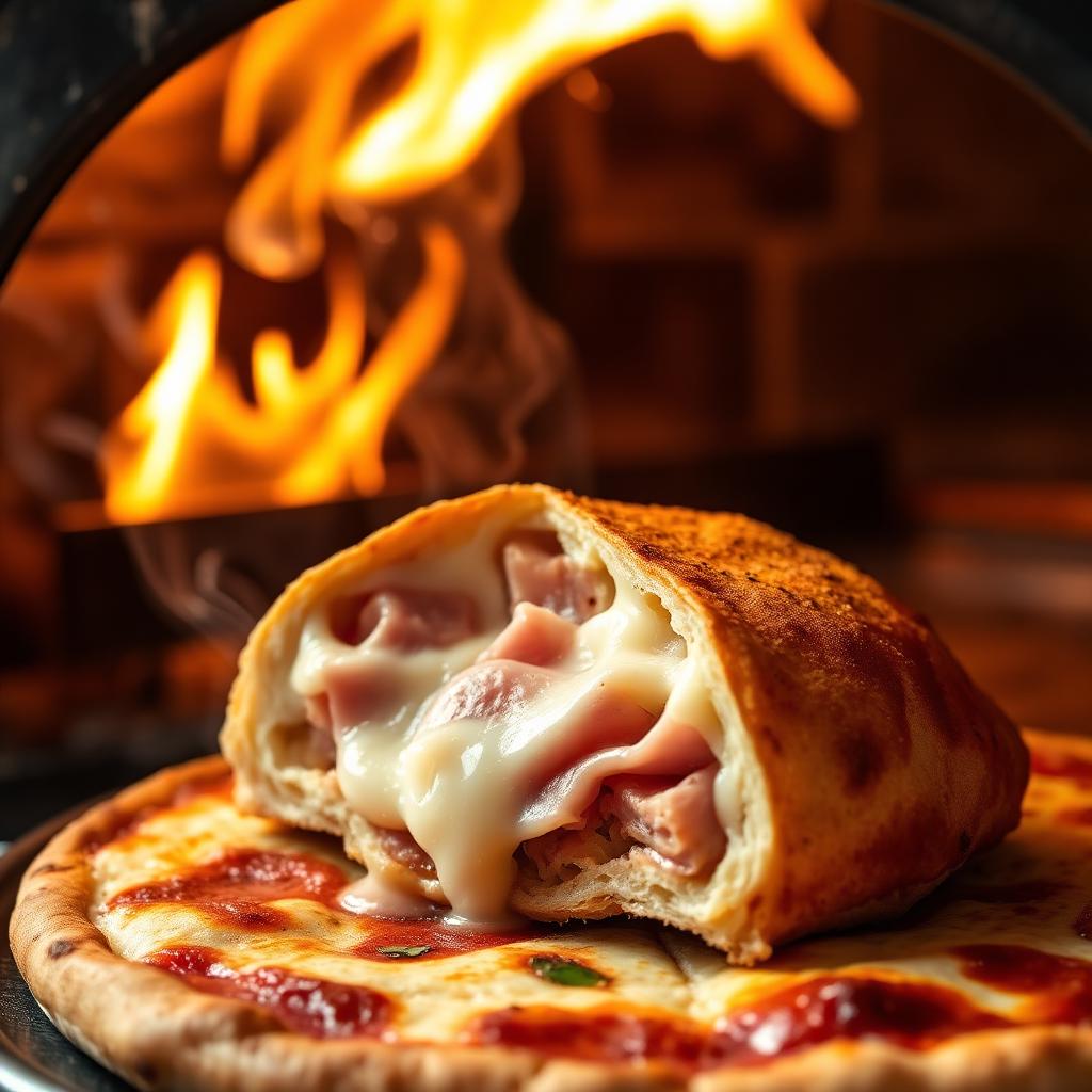Calzone caldo al forno